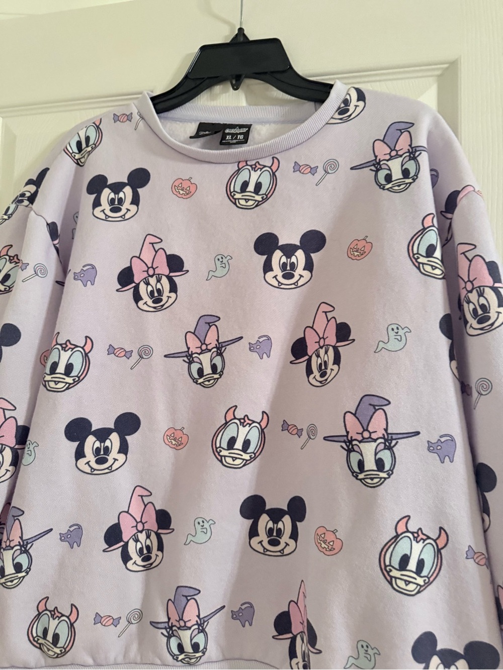 Disney Cakeworthy Lavender Mickey & Friends Graphic Pullover Sweatshirt